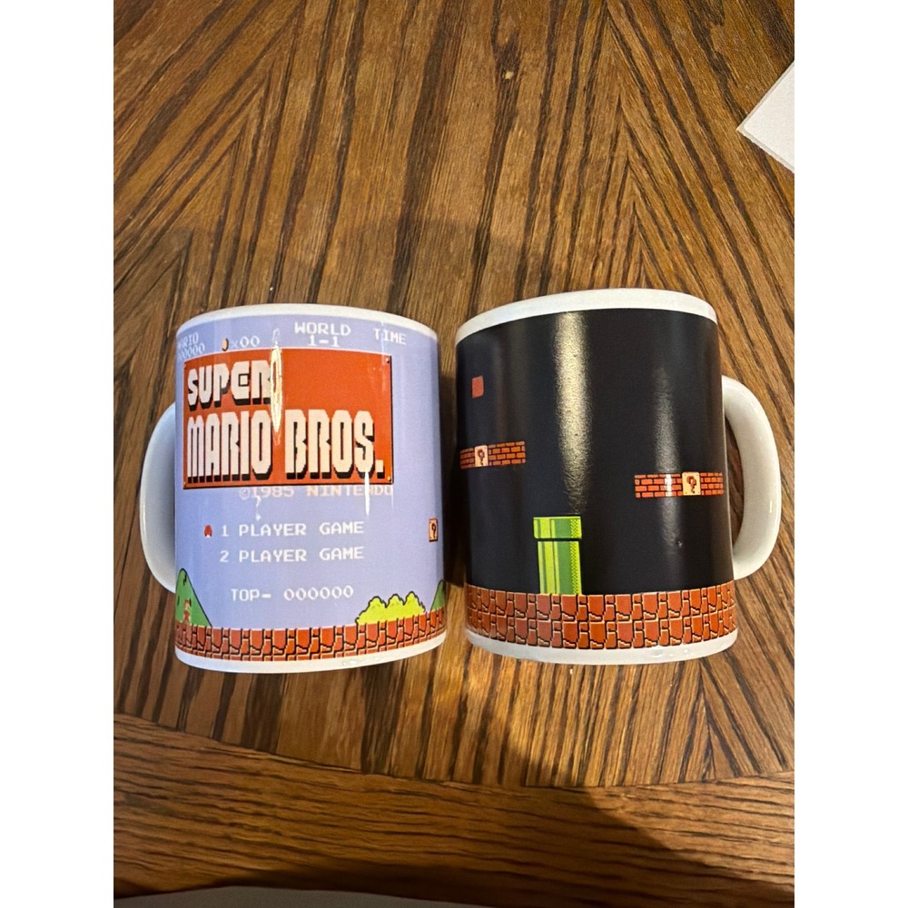 Nintendo Super Mario Bros Heat Change Mug Paladone MG24484 Retro NES Coffee Cup